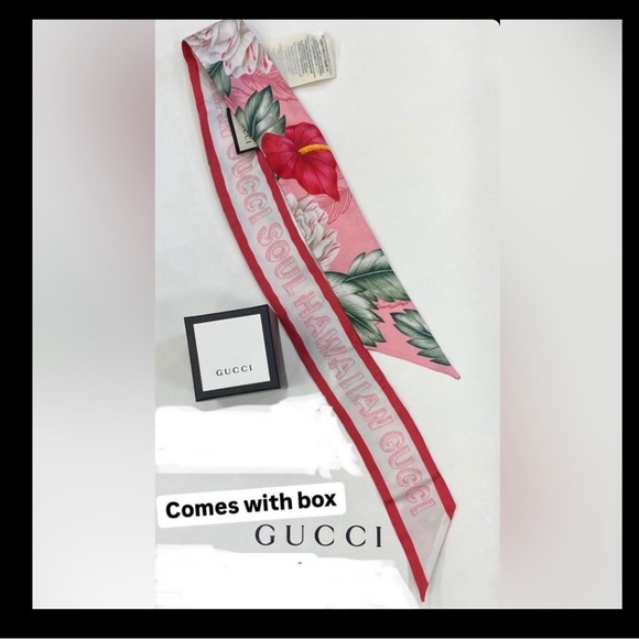Gucci Accessories - Gucci Pink Silk Twilly  💕🌸 Retails $295